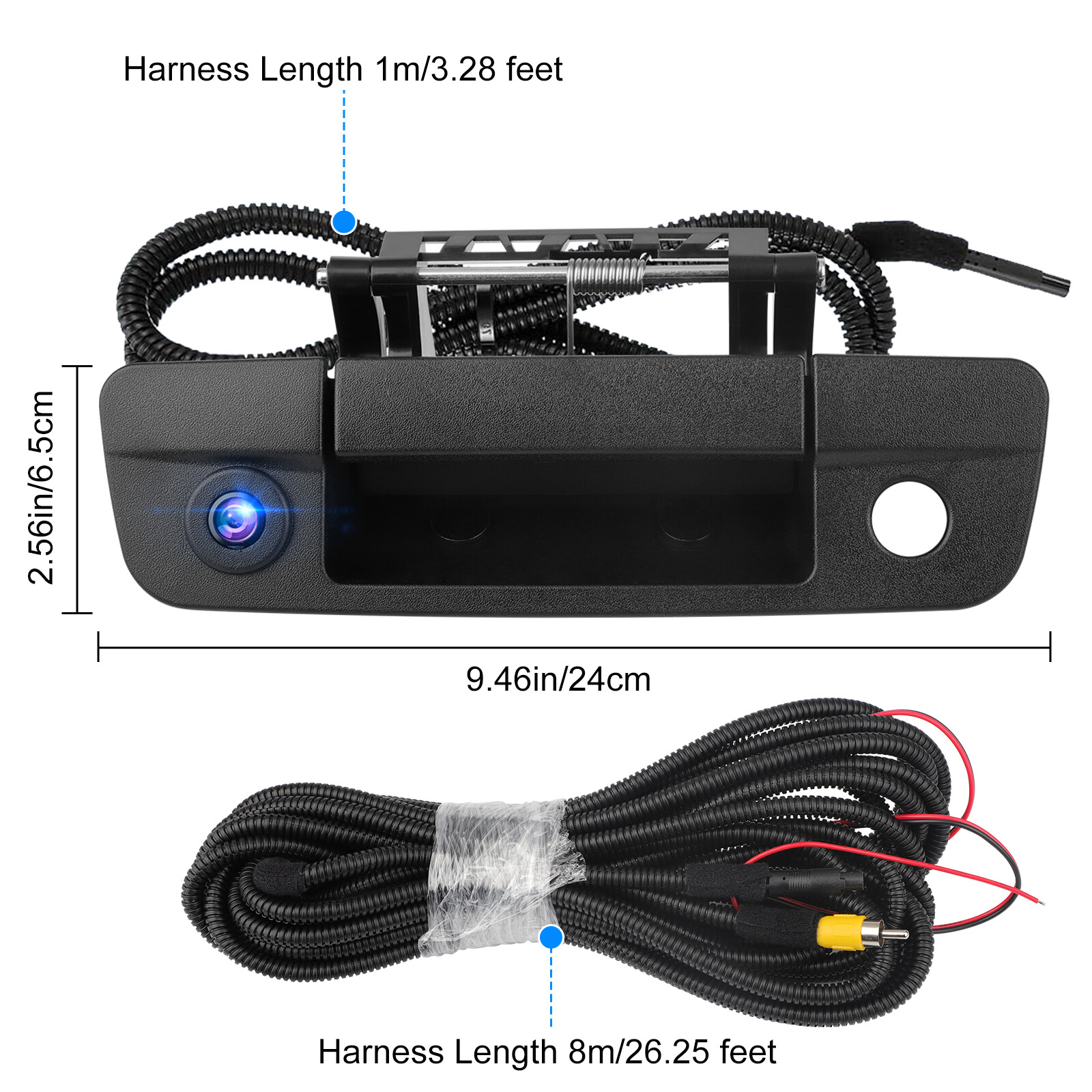 Backup Camera & Rear Latch Tailgate Handle For 2009-17 Dodge Ram 1500 2500 3500