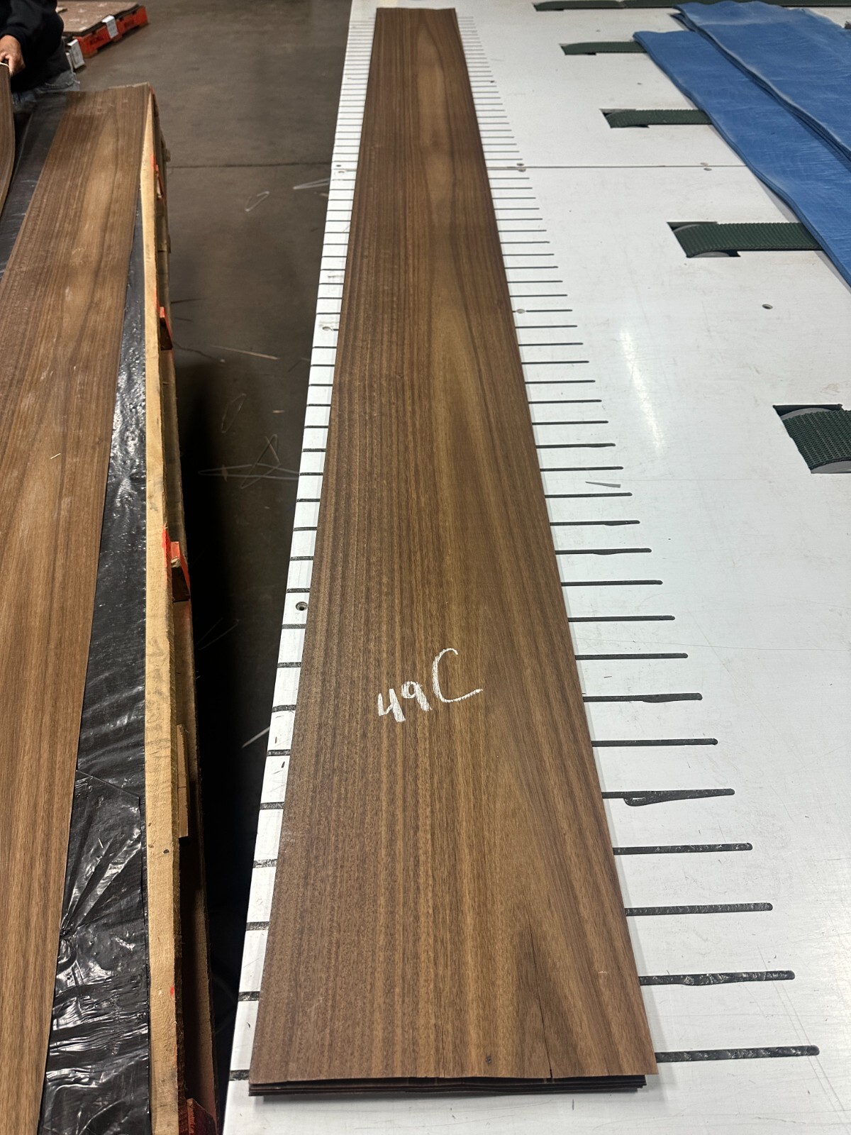 Bocote Raw Wood Veneer 2 sheets 122'' x 10'' 49C