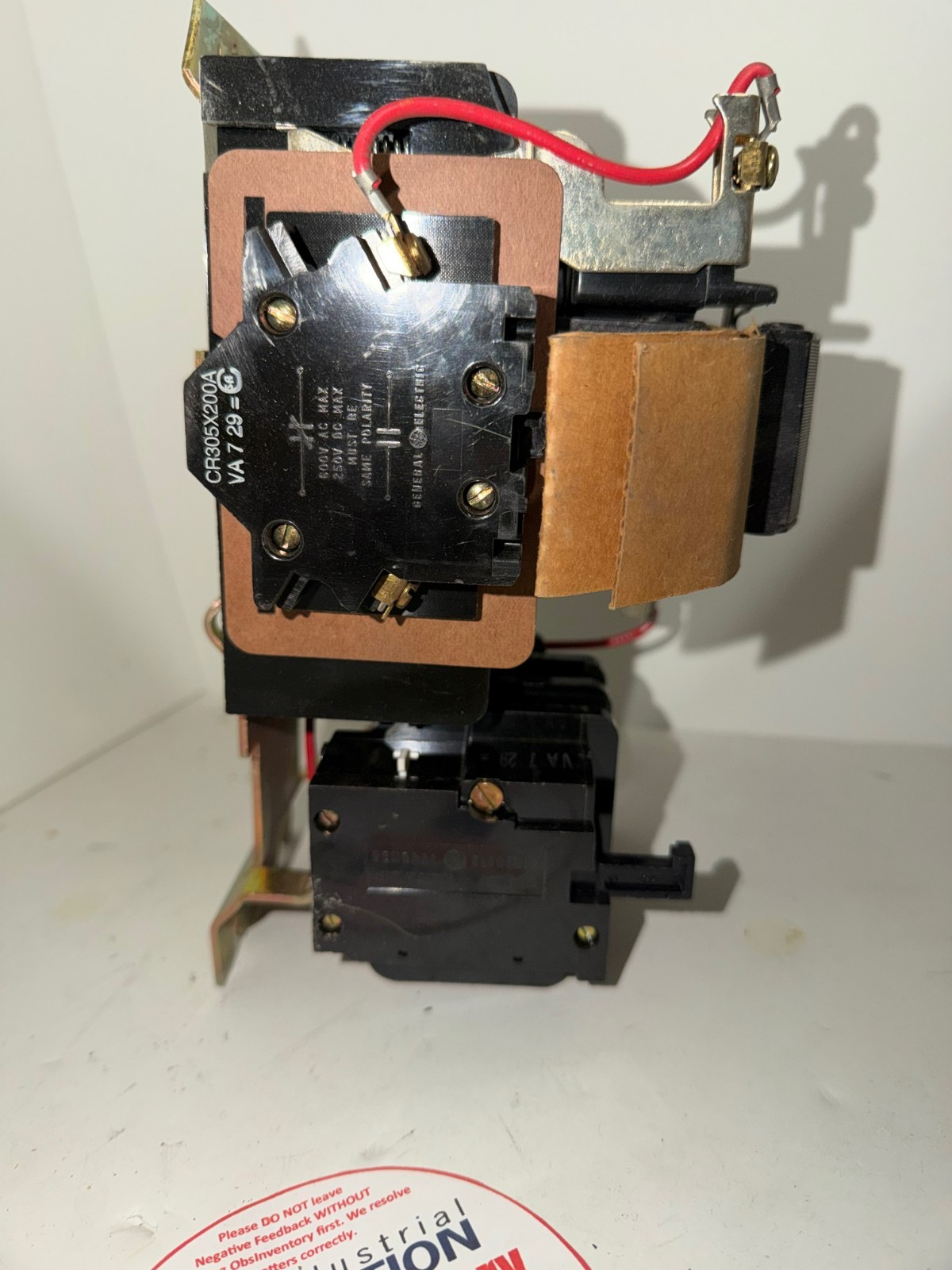 GE NEMA SIZE 2 STARTER CONTACTOR 25 HP 3PH 600 VAC 45 AMP CR306D0 W/ CR305X200A