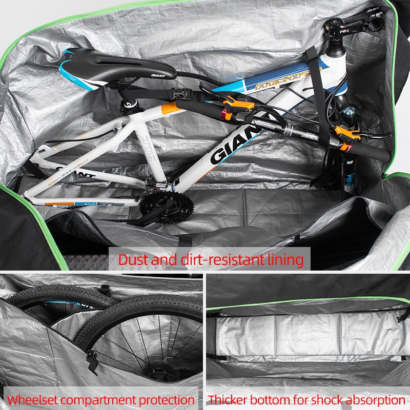 ROCKBROS Folding Bike Carry Bag 20 Inch Thick Bicycle Transport Storage Case