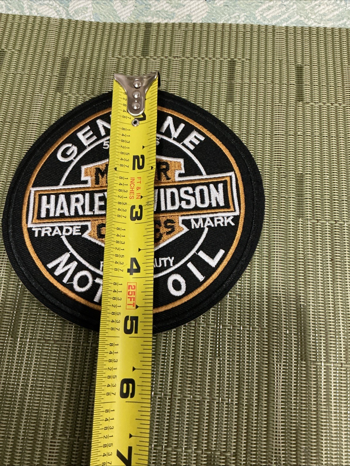🏍️ 5 Inch Round Embroidered Harley Davidson Iron On Patch… Looks Amazing