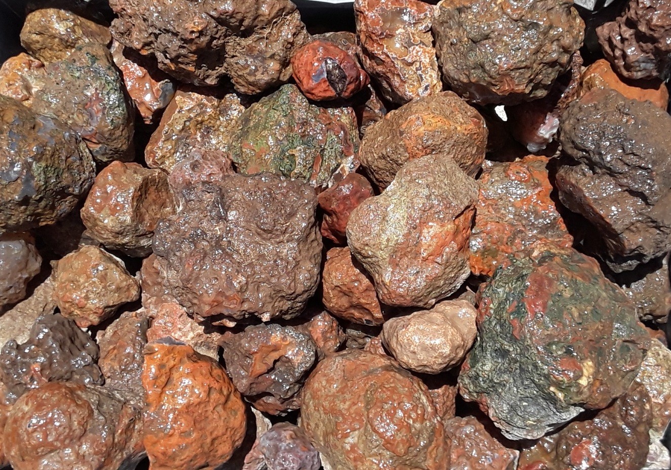 Condor agate rough small nodules 4 pounds