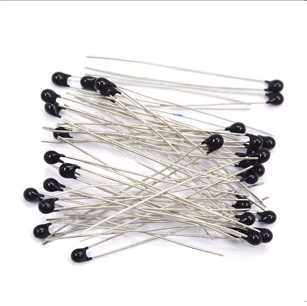 25pcs 10k OHM NTC MF52AT 3950 Thermistor Resistor NTC-MF52AT MF52 10K + -5% USA