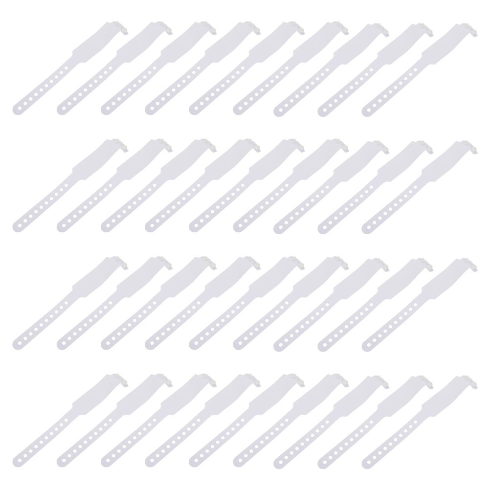 100 Pcs Disposable Hospital Id Wristbands Patient Identification Bands
