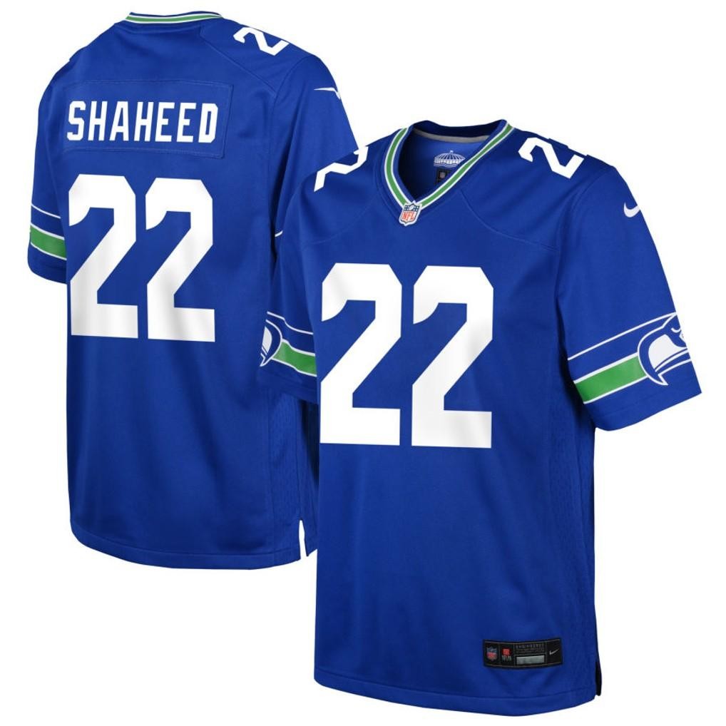 Rashid Shaheed Seahawks Men's Royal Throwback Stitched Jersey