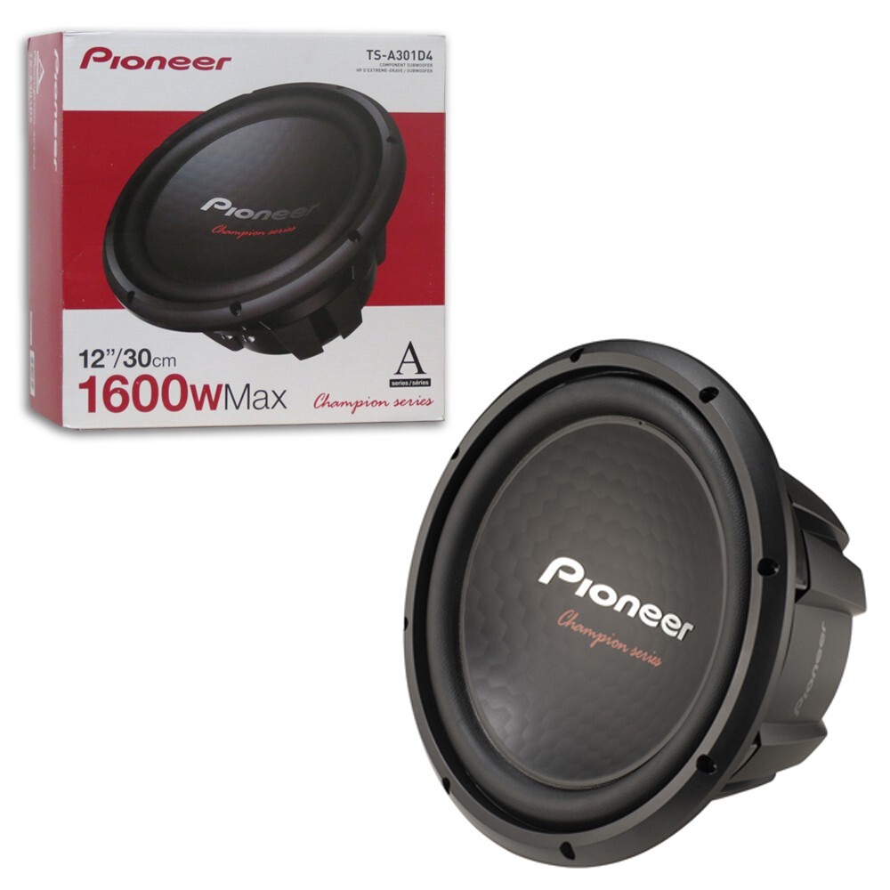PIONEER TS-A301D4 12" 12 INCH DUAL 4 OHM VOICE COIL CAR COMPONENT SUB SUBWOOFER