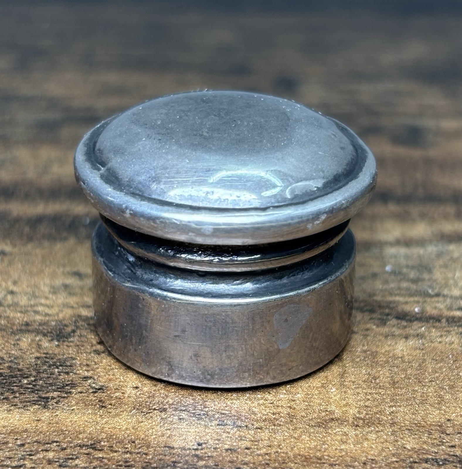 Godinger Silverplated Bacchus Vintage Metal Flask*SOLD AS IS*