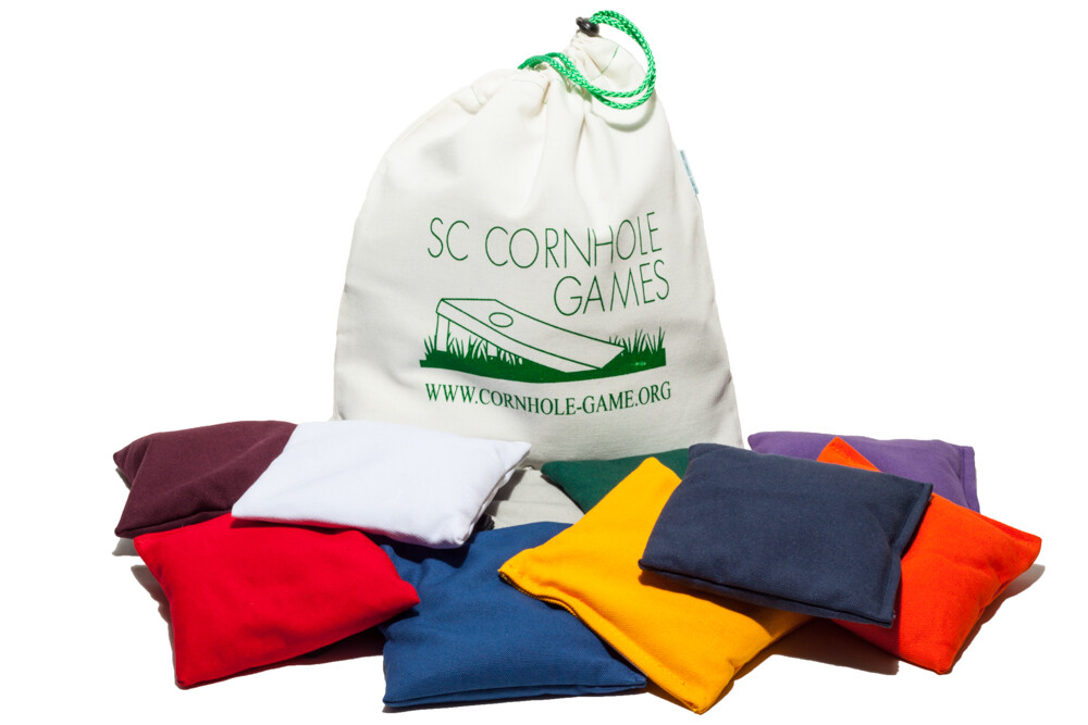 Premium Weather Resistant Cornhole Bags (Set of 8) w/ Free Tote (13 Colors)