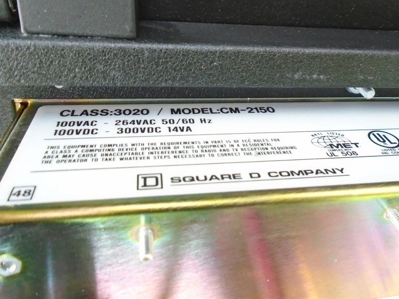 SQUARE-D PowerLogic Circuit Monitor 3020 CM-2150 with 3090-VPM-277-C1 - (TESTED)