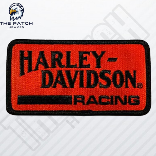 Harley-Davidson 4" Embroidered Vintage Racing HD Iron-On Patch Free-shipping