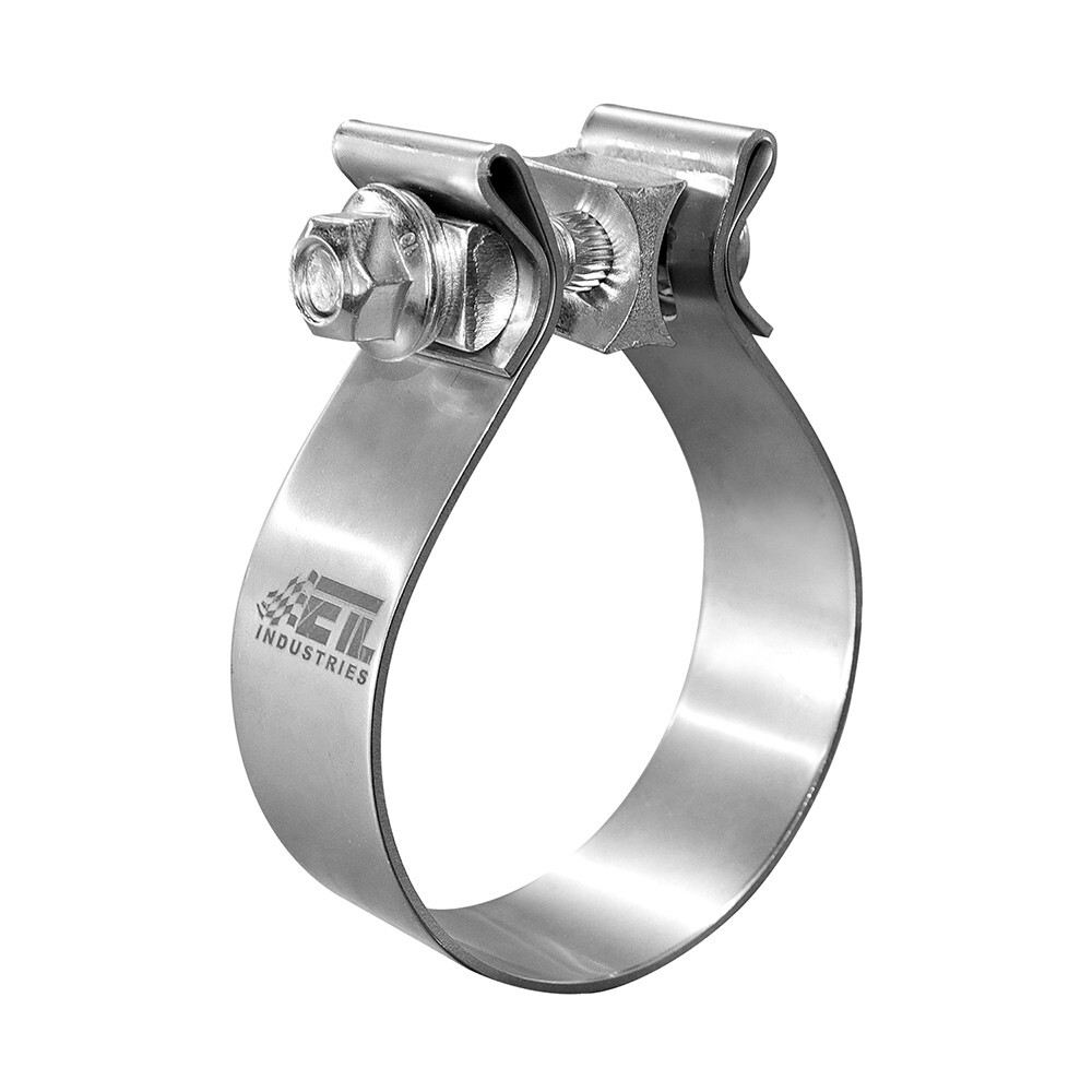 3 Inch Exhaust Clamp, Narrow Band Clamp 304 Stainless Steel, 4 Pcs