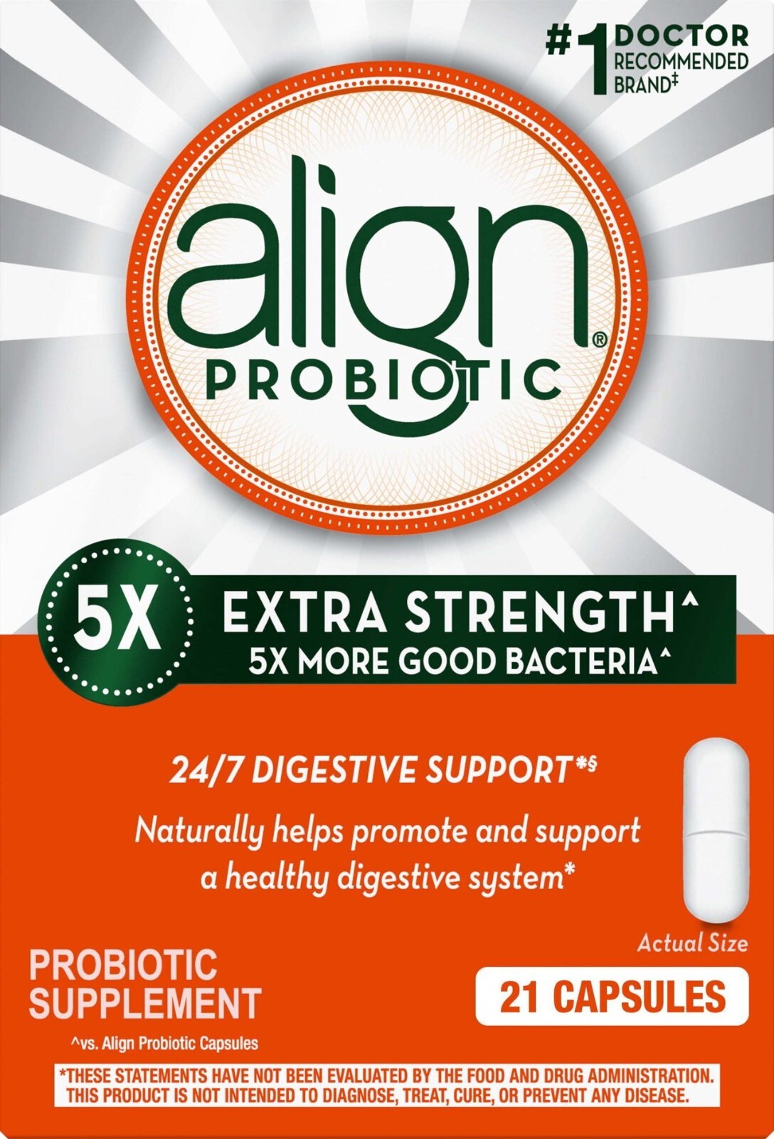 ALIGN PROBIOTIC - EXTRA STRENGTH - 21 CAPSULES - EXP. 6/2025