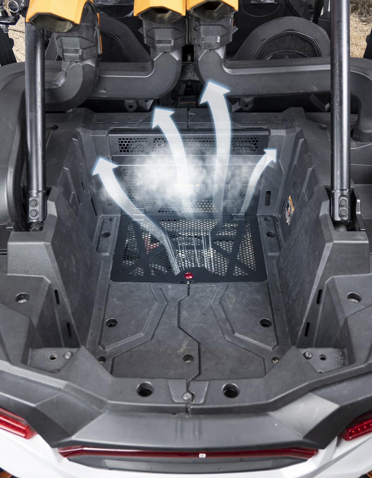 Aluminum Vented Engine Bed Cover Polaris RZR XP 1000/4 RZR XP Turbo/4 2014-2023