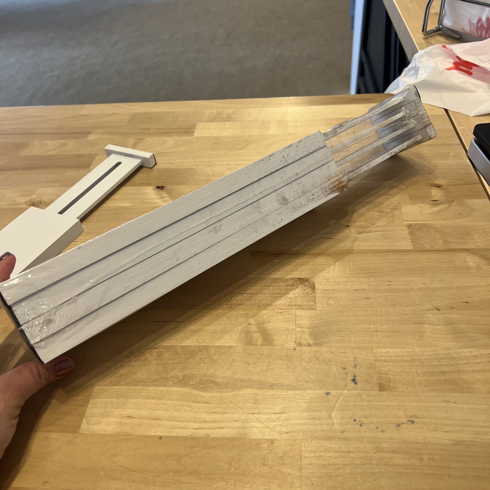 Natural Bamboo 4 Pcs Adjustable Drawer Dividers Organizers Wht 17.3"x 2.5"x 0.5"