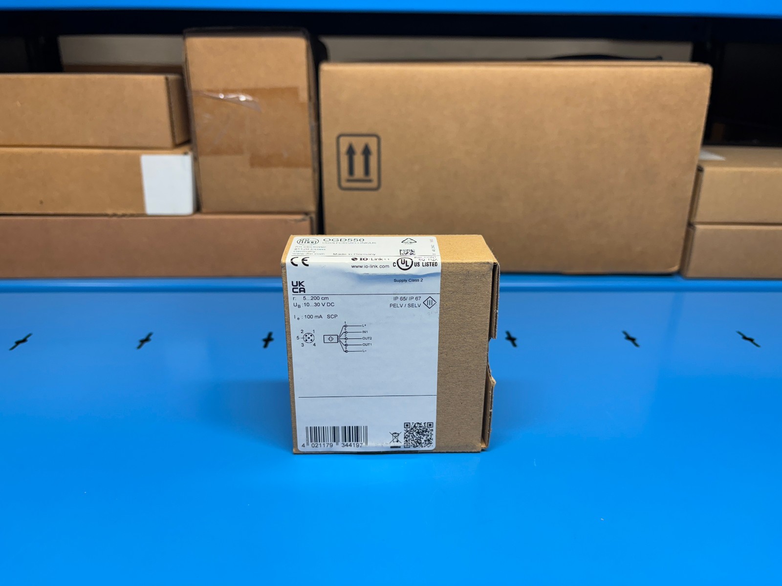 IFM I/O Link OGD550 Laser Distance Sensor OGDLFCKG/IO-LINK/US - Made in Germany