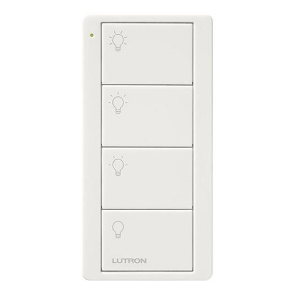 Lutron PJ2-4B-GWH-L31 PICO KEYPAD 4 BUTTON WHITE Scene Control Free Shipping