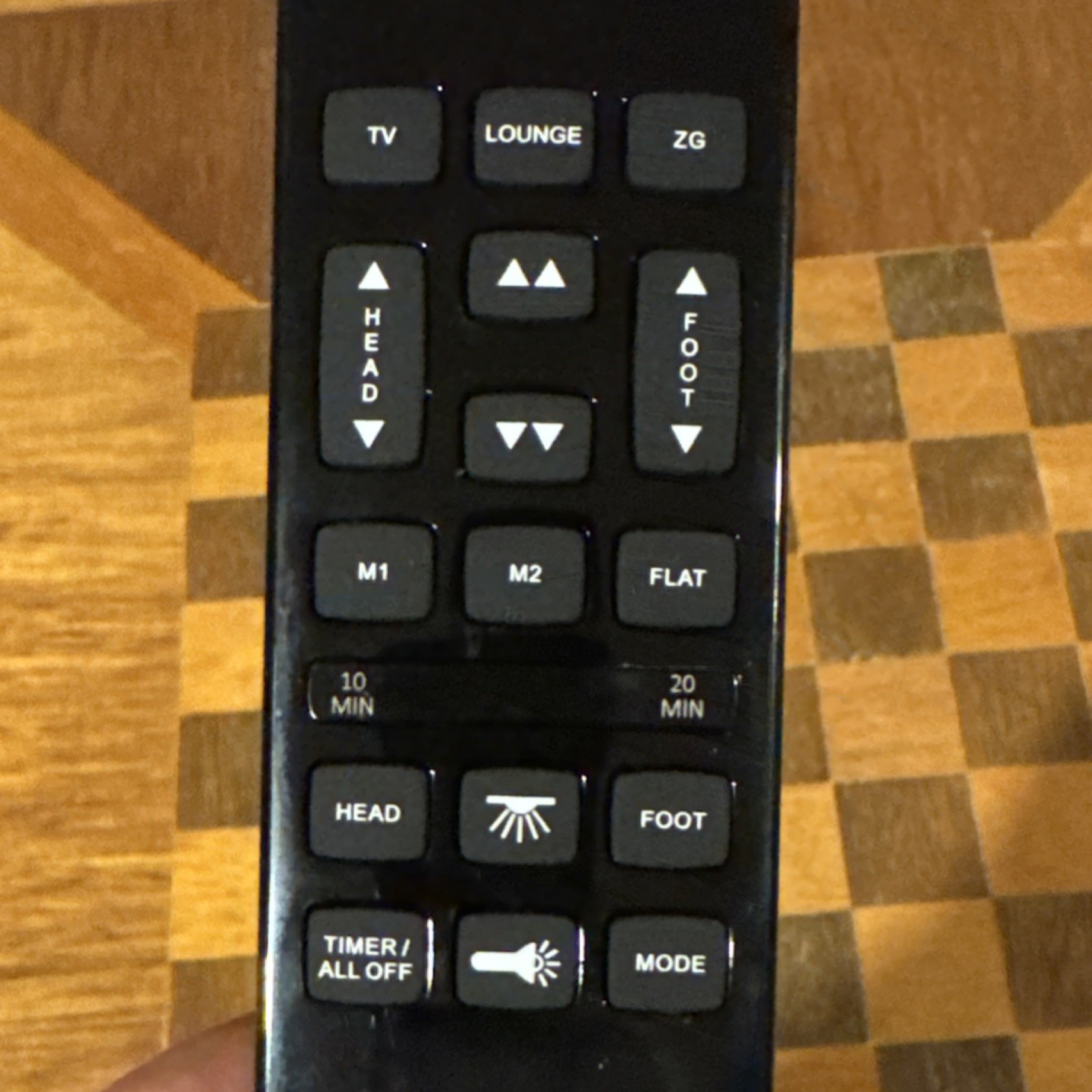 Richmat HJH55 Remote Control for Adjustable Bed Black Compatible with bcp