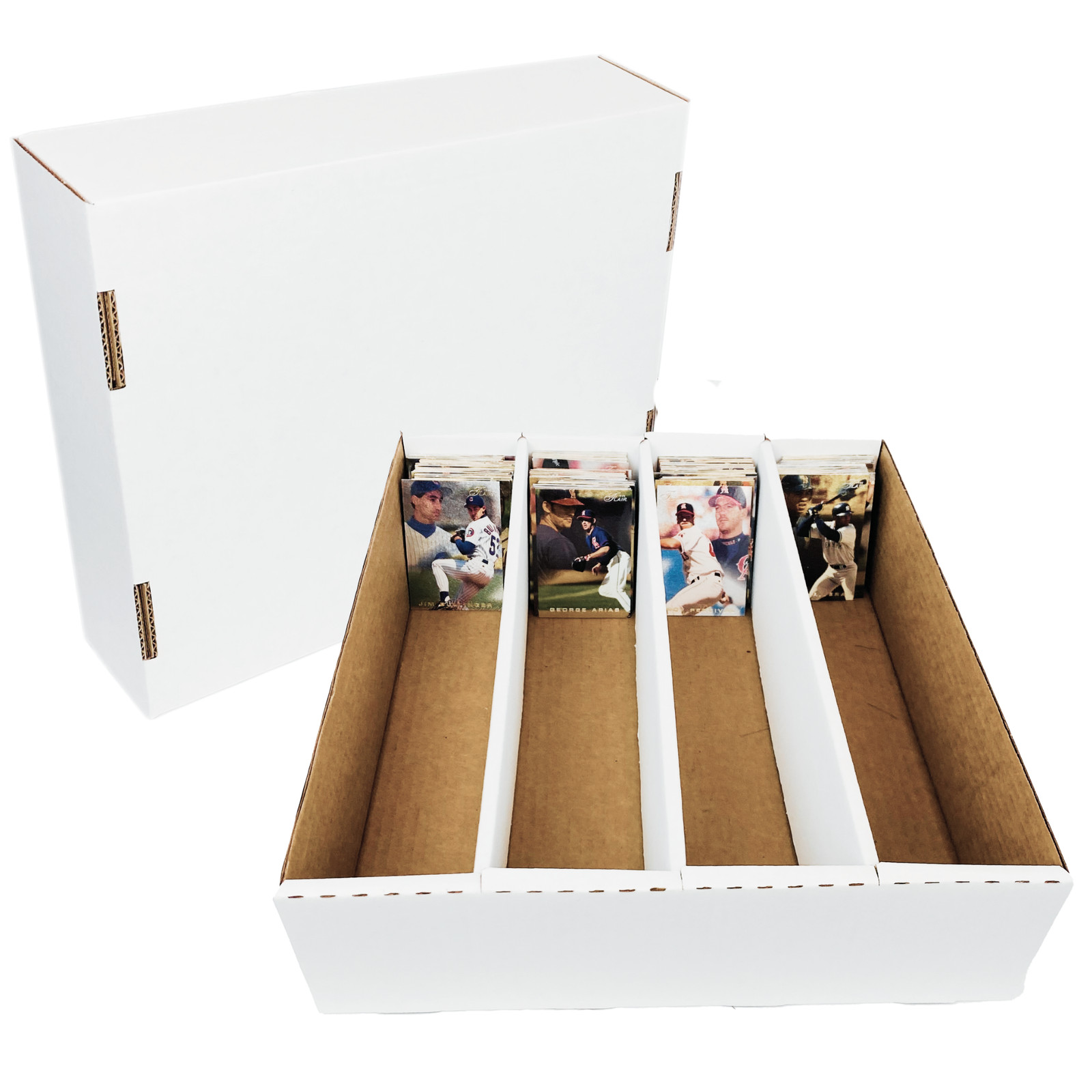(12) Max Protection 4 Row Trading Card Storage Box – Monster 3200-Count