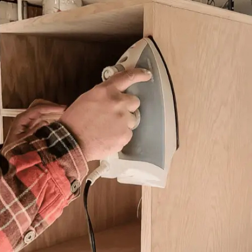 White Oak 10" x 50' Roll Preglued Wood Veneer Edgebanding, Iron on Hot Melt.