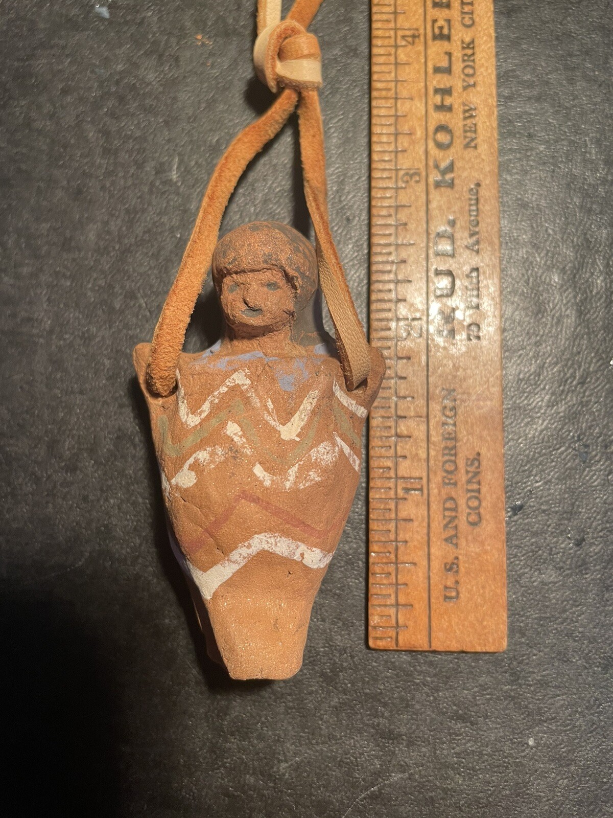 Early Hand Cast Papoose Effigy Pendant