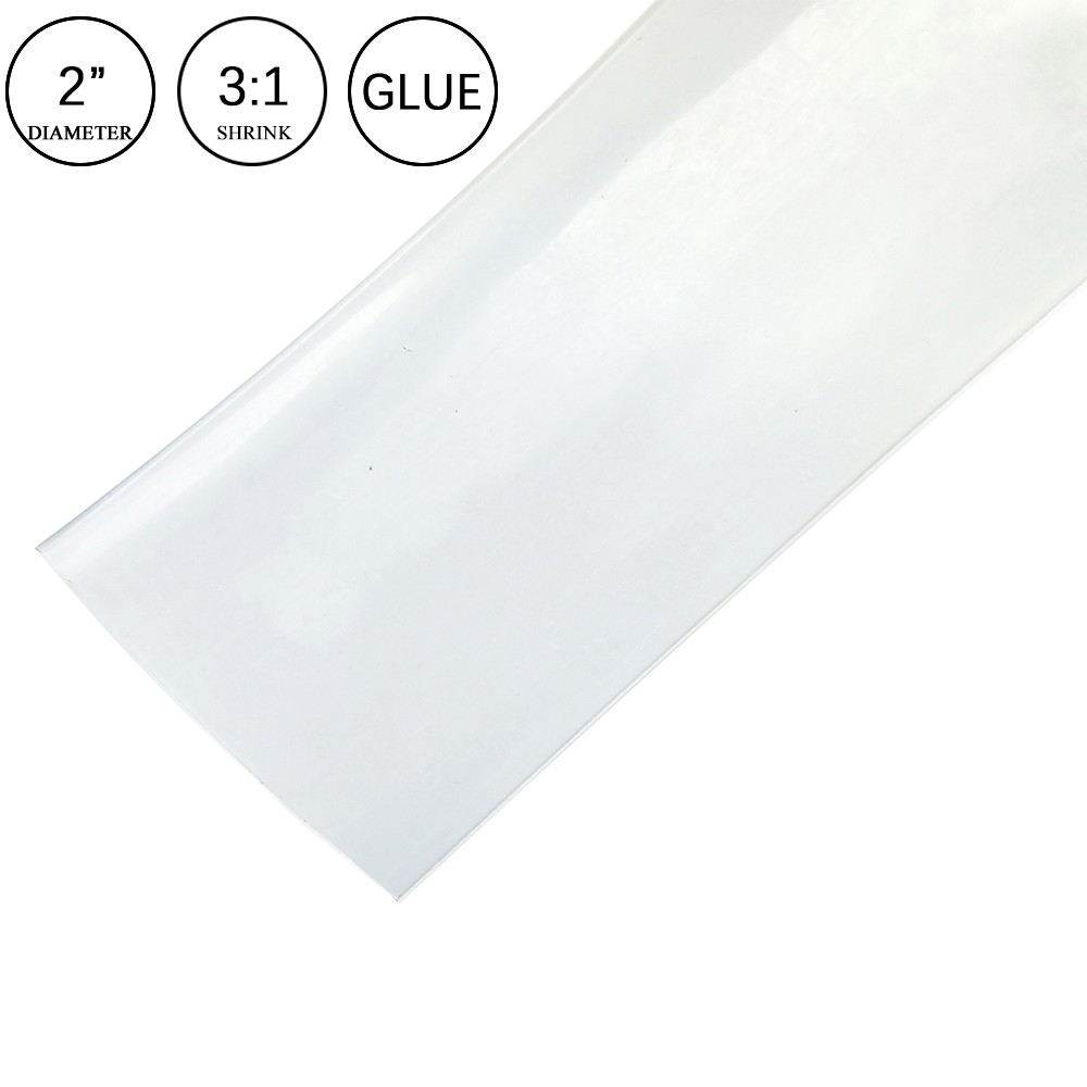 3:1 Heat Shrink Tubing Clear Dual Wall Waterproof Glue Wires Wrap (LARGE SIZES)