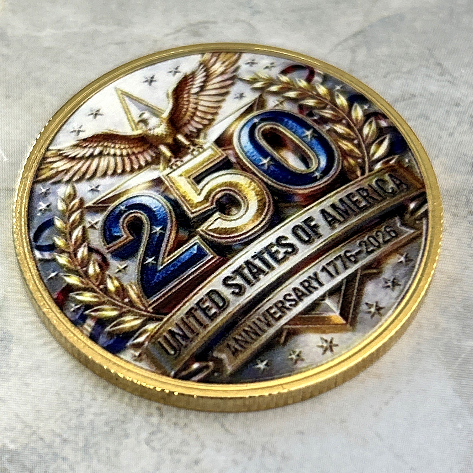 *250TH ANNIVERSARY Bald Eagle* 1776-2026 USA Commemorative Coin Medal