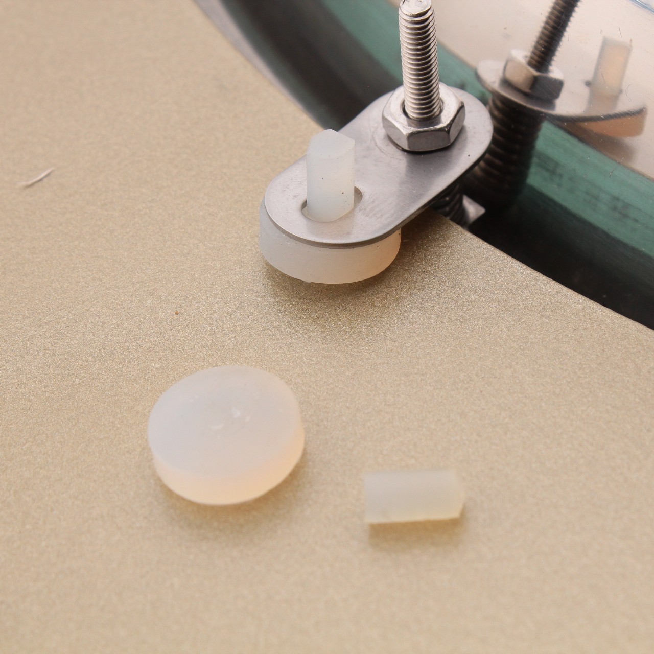 Decolav White Triangle Stainless Pedestal 3101T-P-WH