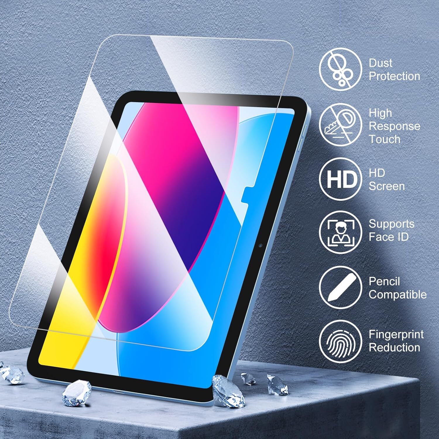 (2 Pack) Screen Protector for iPad (A16) 11th Gen 11 Inch (2025) ＆ iPad 10th Gen