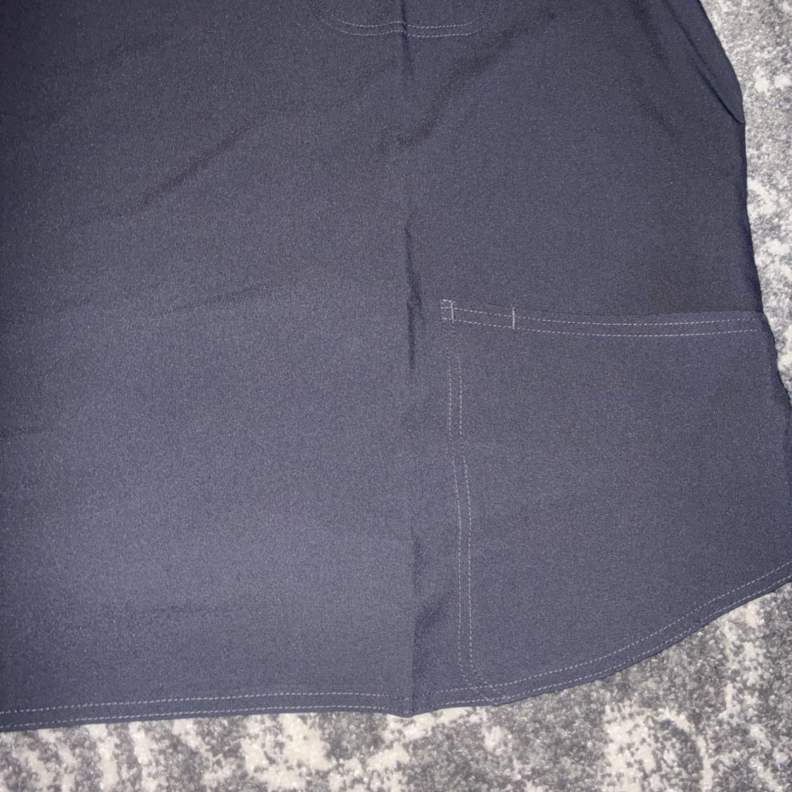 Scrubstar Women's Plus Size 3XL Solid Gray V-Neck Scrub Top With 3 Pockets NWT