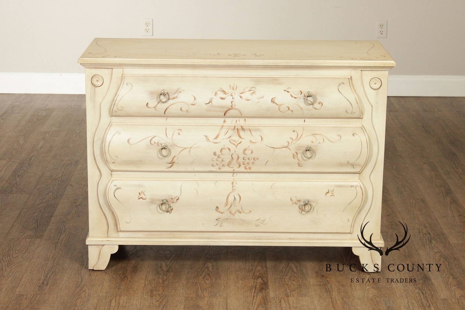 Ethan Allen 'Legacy' Paint Decorated Chest of Drawers