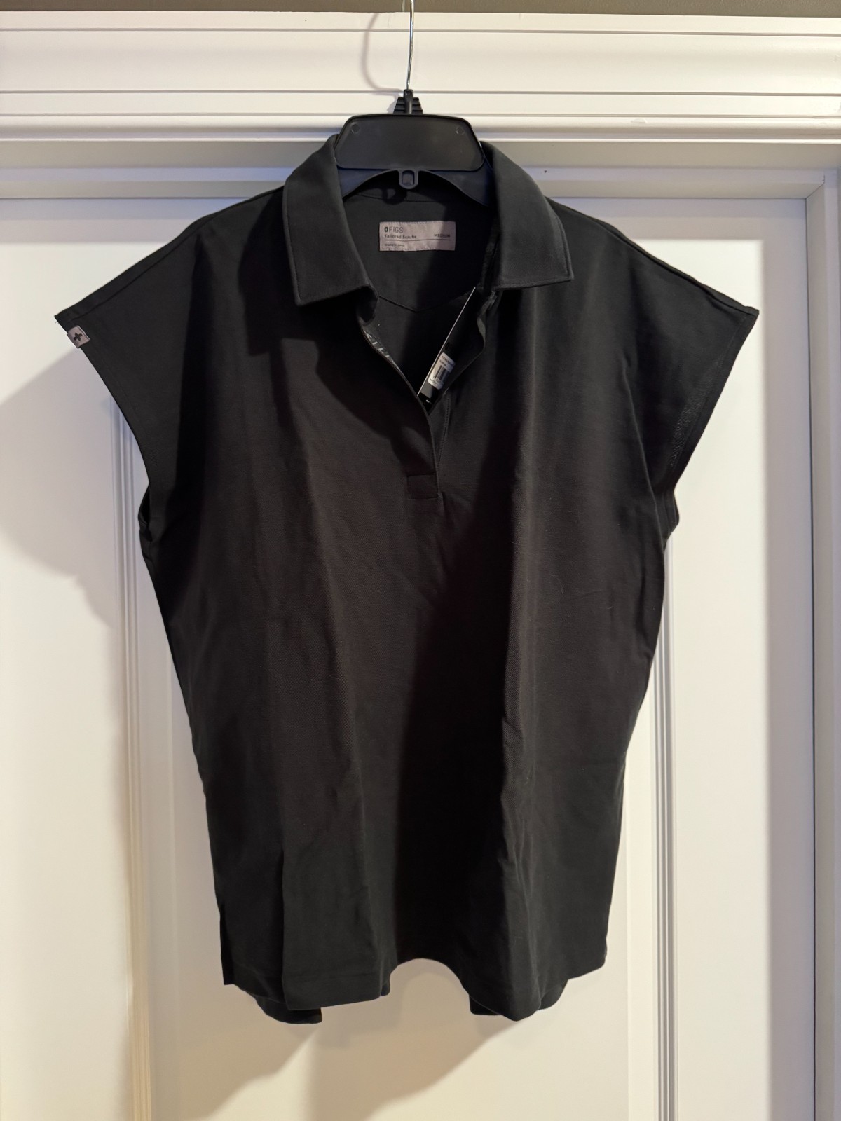 Figs FigsPro Technical Rafaela Polo Pique M CHOOSE COLOR Navy Black White