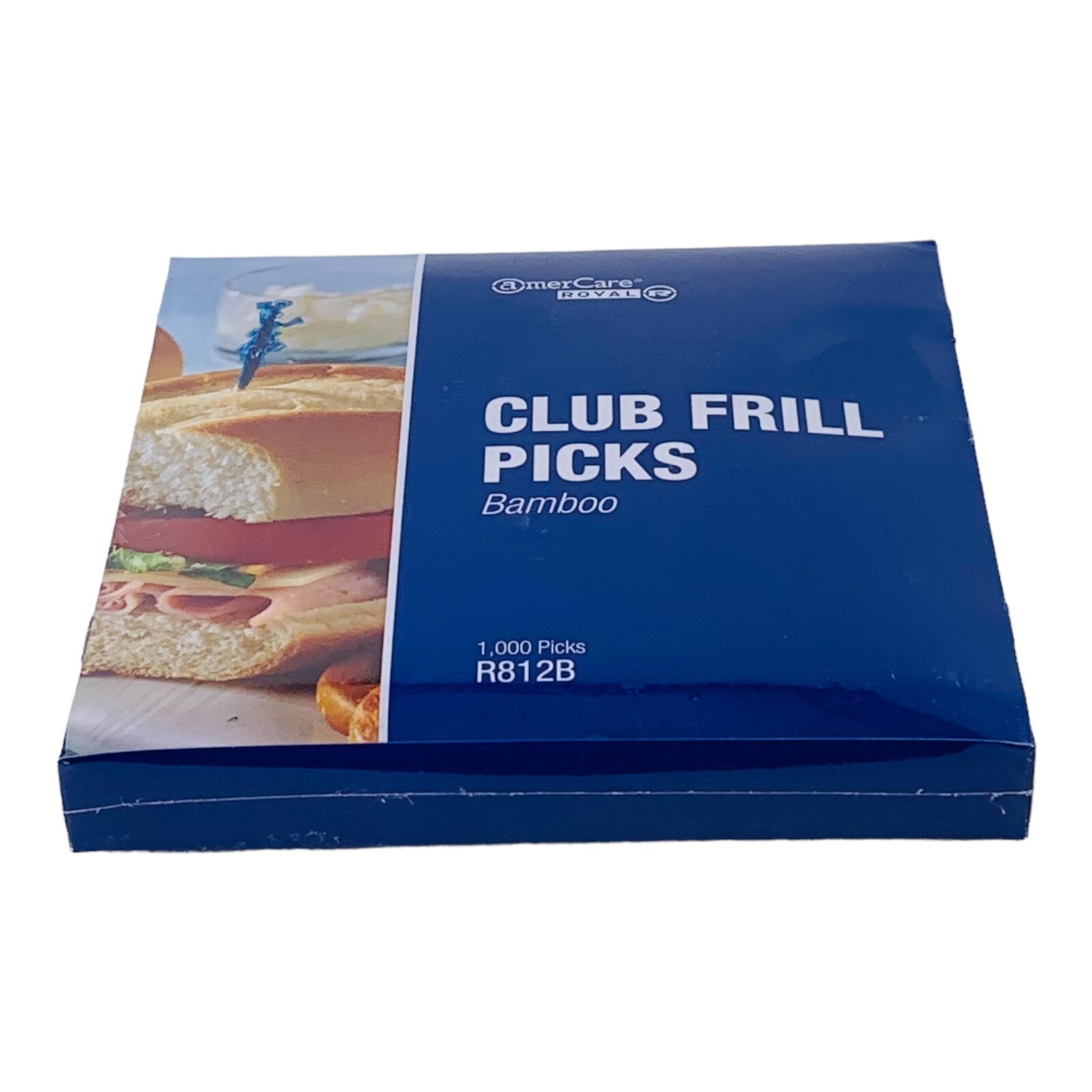 1,000 Count Bamboo Club Frill Picks Club Sandwich Hors d'oeuvres Serving Picks
