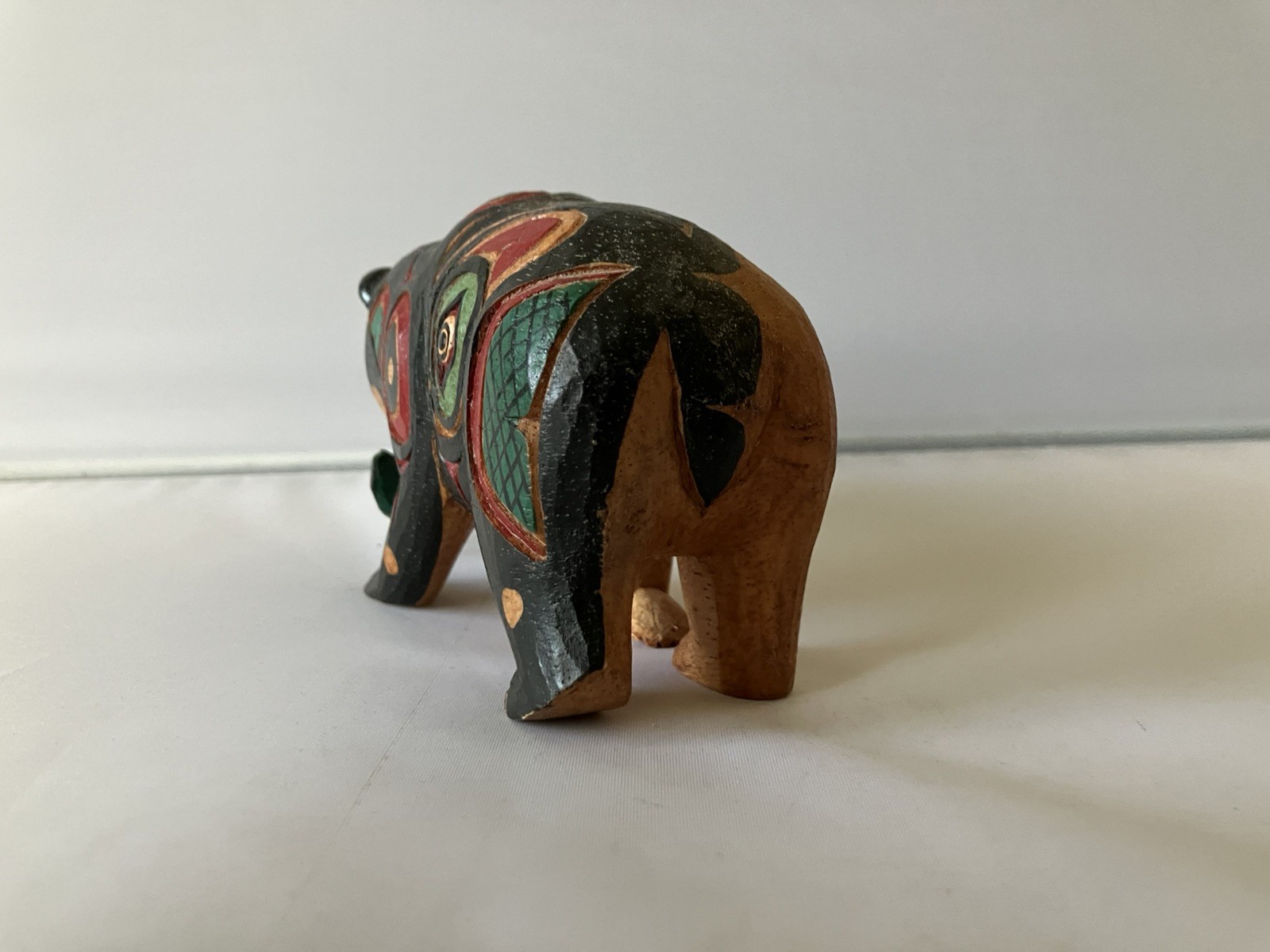 Pacific Northwest Salish Bear with Fish Carving First Nation Tribal Art