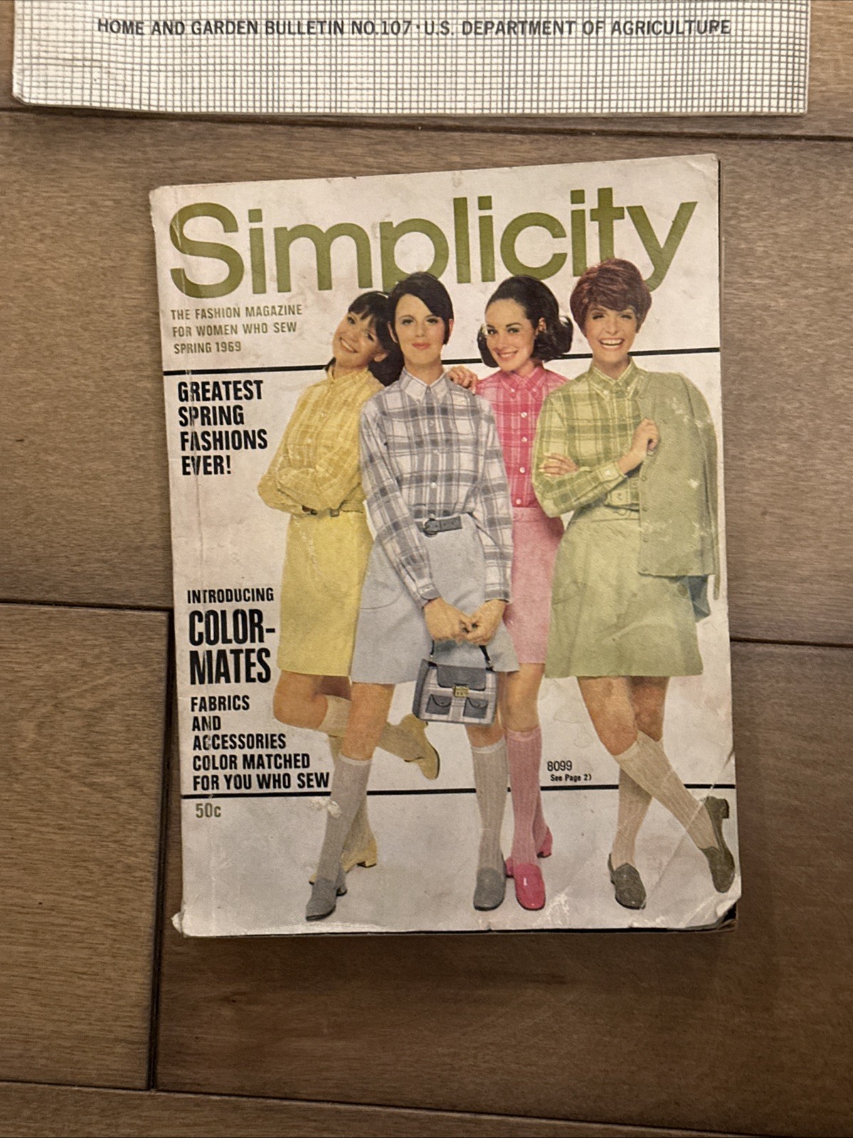 1960's Sewing & Homemaking Books & Patterns Cross Stitch On Gingham, Simplicity