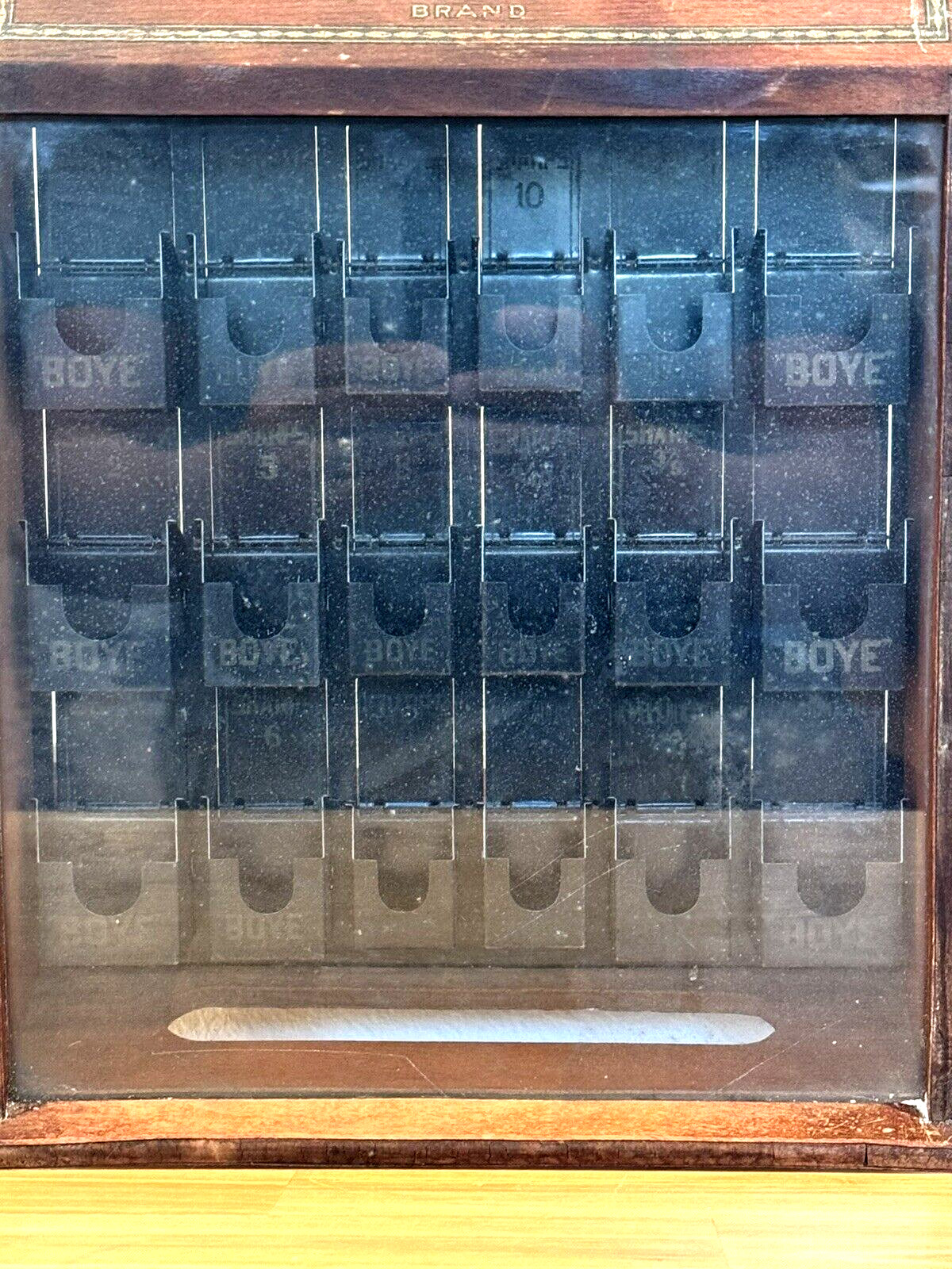 ANTIQUE BOYE SEWING NEEDLES STORE DISPLAY ADVERTISING CABINET CASE ALL ORIGINAL
