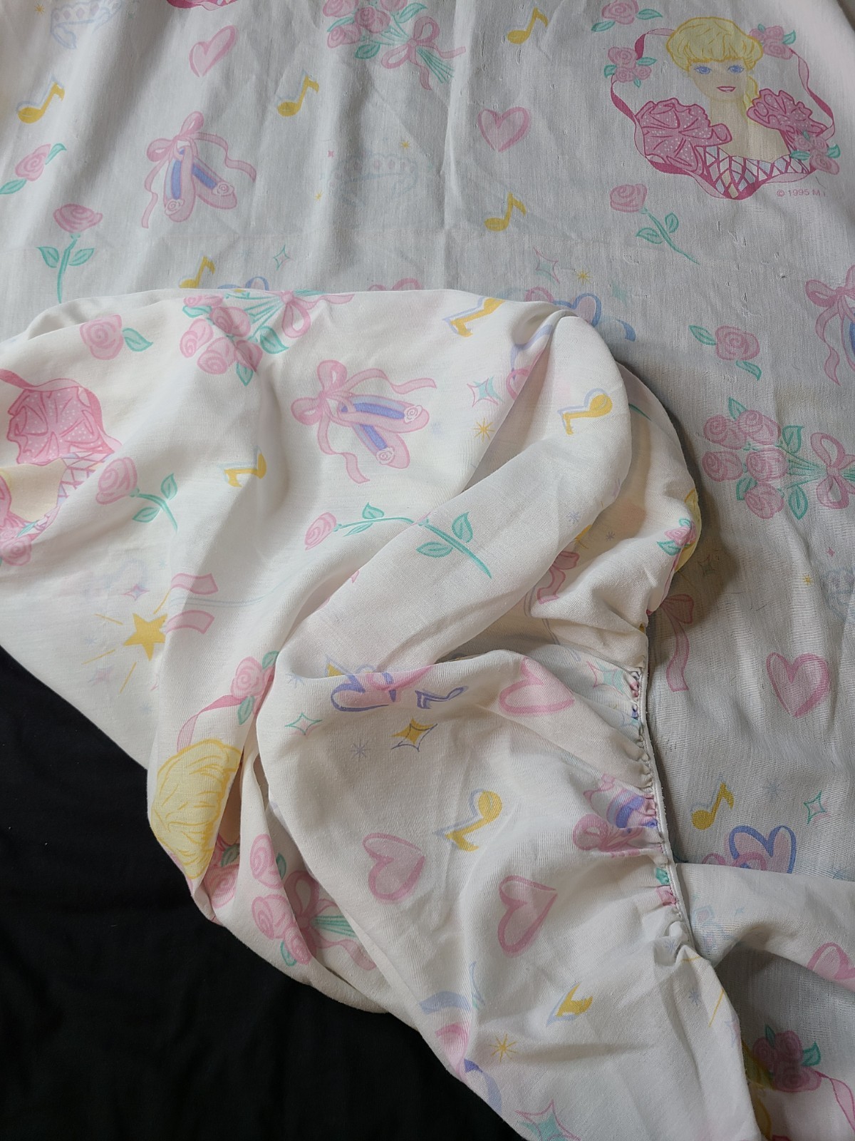 Vintage 4 Piece Barbie Ballerina Twin Bed Sheet Set 1995 Dan River