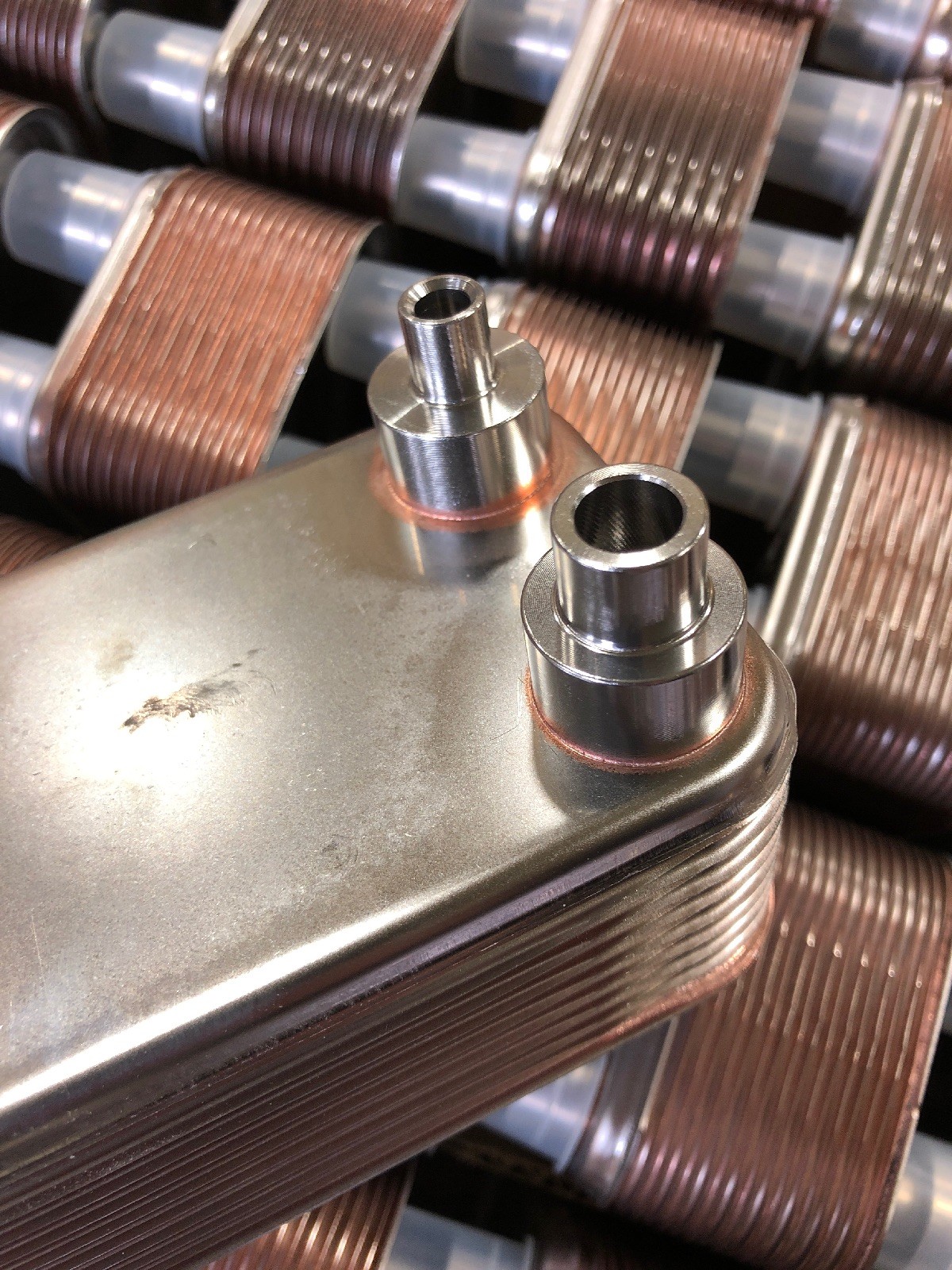 NEW, ALPHA LAVAL, AC10-16, BRAZED PLATE HEAT EXCHANGER, -58 - 347F, R410A. (41C)