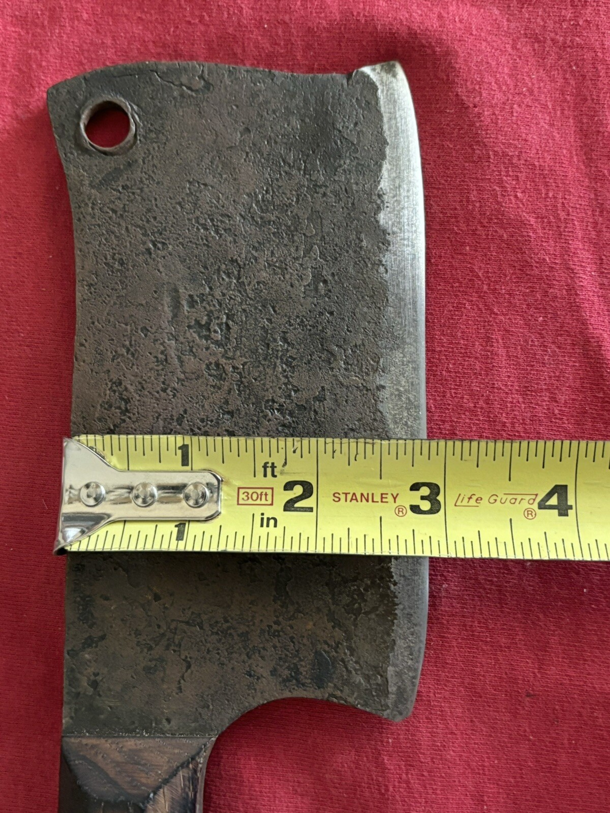 J.B. CUSTOM HANDMADE CLEAVER FROM A 1969 CAMARO LEAF SPRING - VINTAGE EXCELLENT