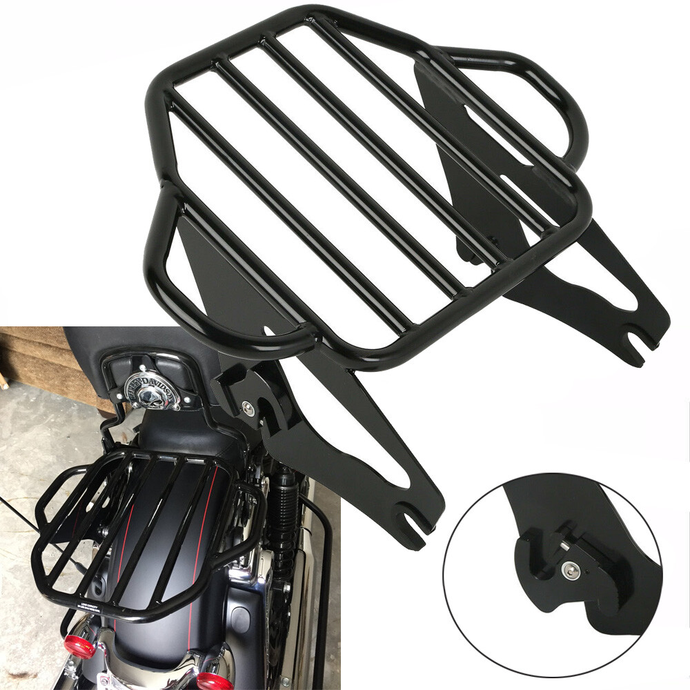 Detachable 2-Up Luggage Rack For Harley Touring Road King Street Glide 2009-2024