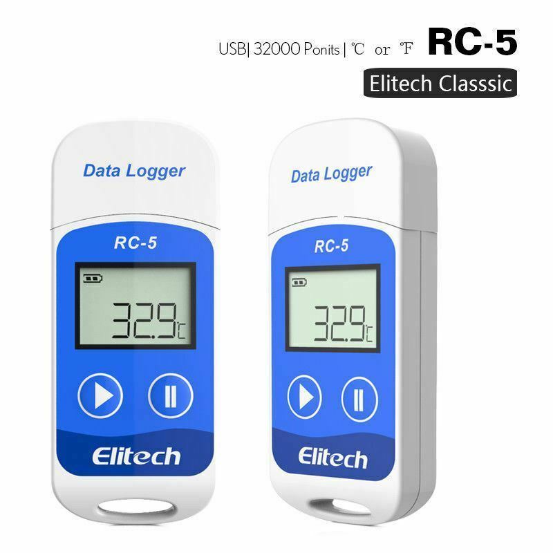 Elitech RC-5 USB Reusable Temperature Data logger Temp Recorder Quick PDF Report