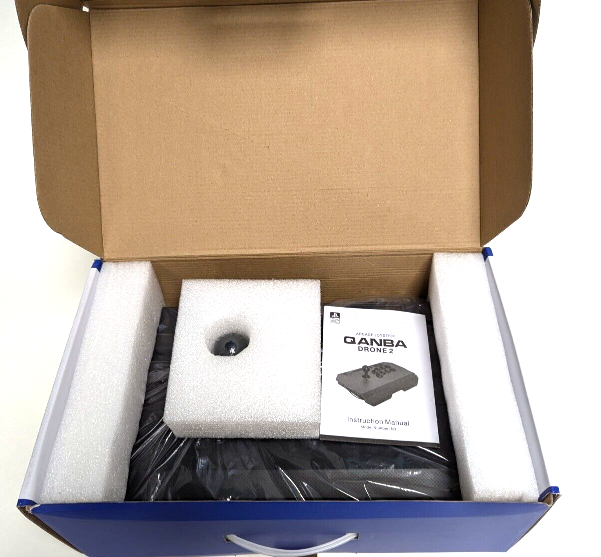 QANBA Drone 2 Arcade Joystick For PS5, PS4 Wired USB cord length 7.5ft Black