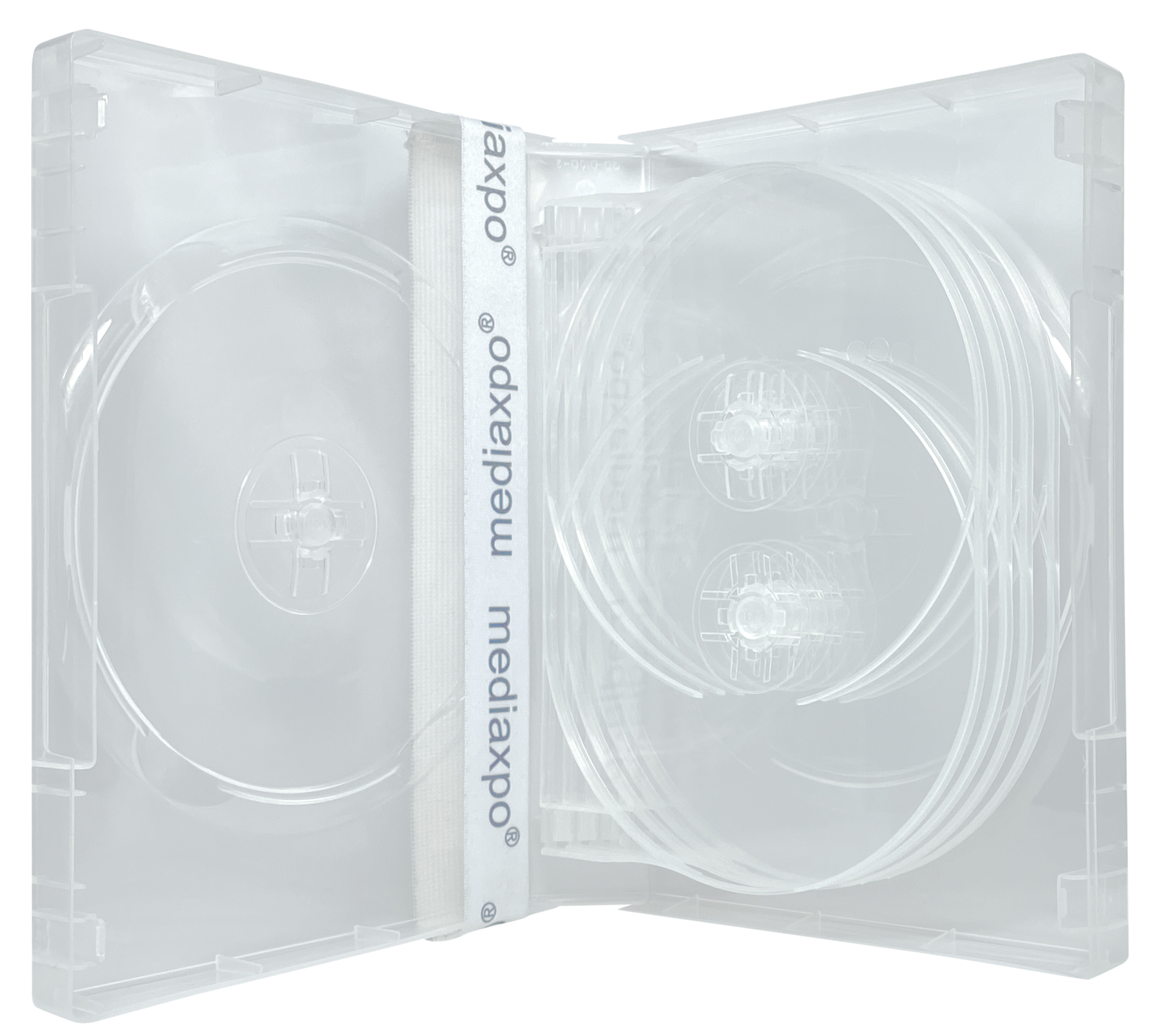 Clear 10 Disc DVD Cases Lot