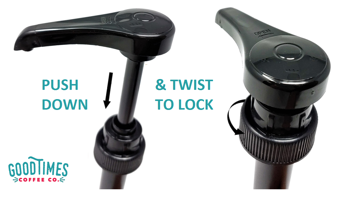 Black Coffee Syrup Pump for 750 ml Bottles (Pack of 2) Fits Torani and more