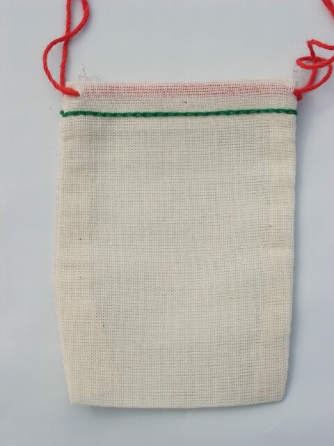 Mini Muslin Double Drawstring Bags Made in the USA