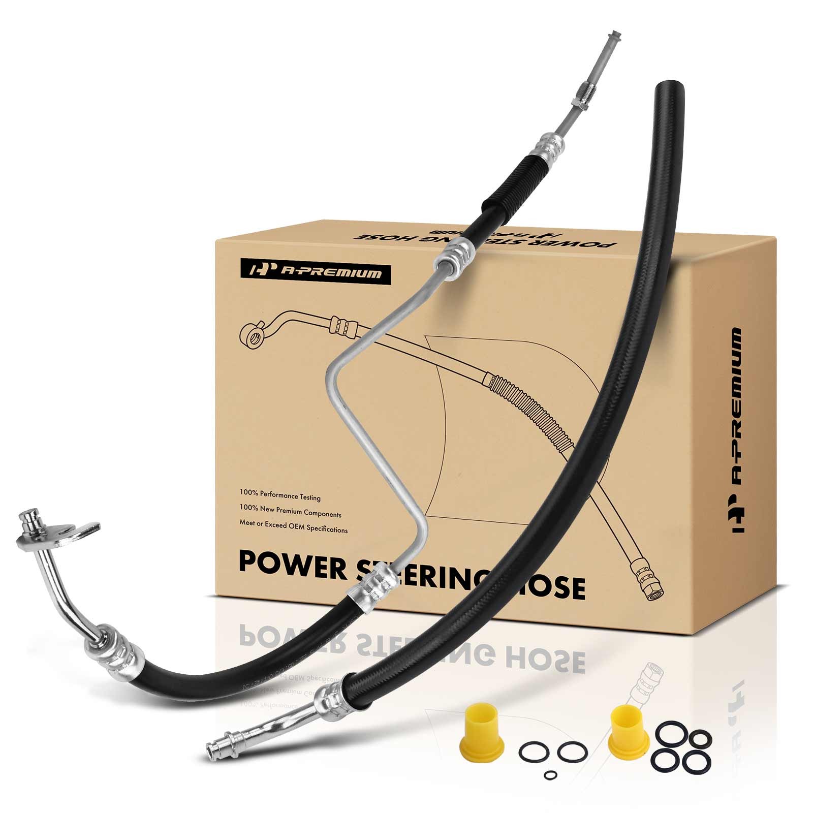 A-Premium 2x Power Steering Pressure & Return Line Hose for Hummer H3 06-10 H3T