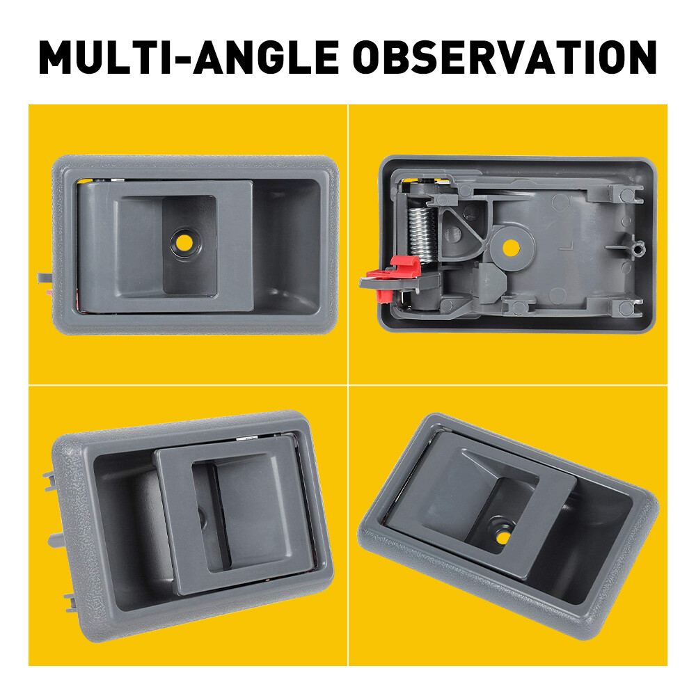 Door Handle Inner Indoor Left Right for 1995-2000 Toyota Tacoma Gray Free Return