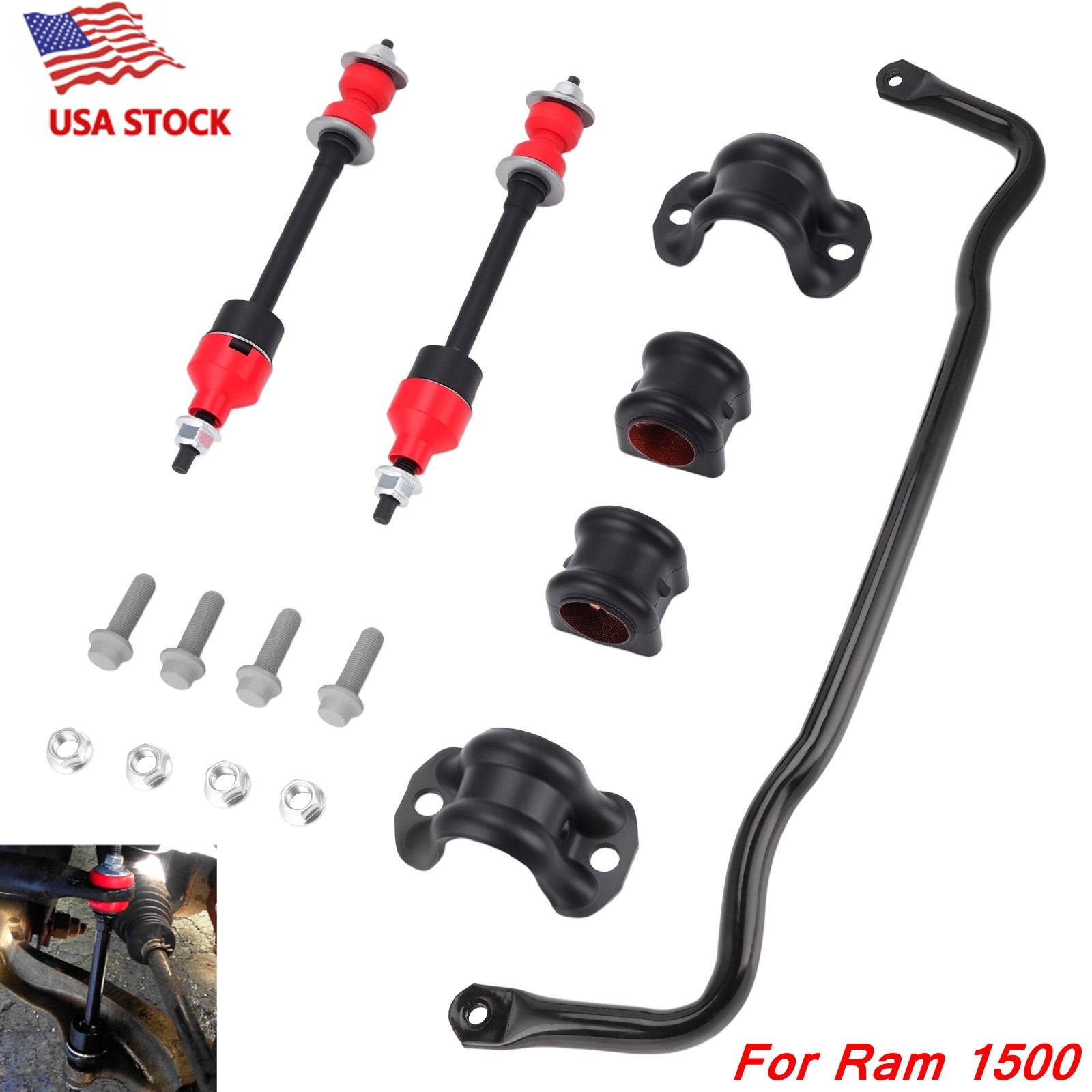 Front Stabilizer Sway Bar Kit For Ram 1500 Classic 2011 2012 2013 2014 2015-2018