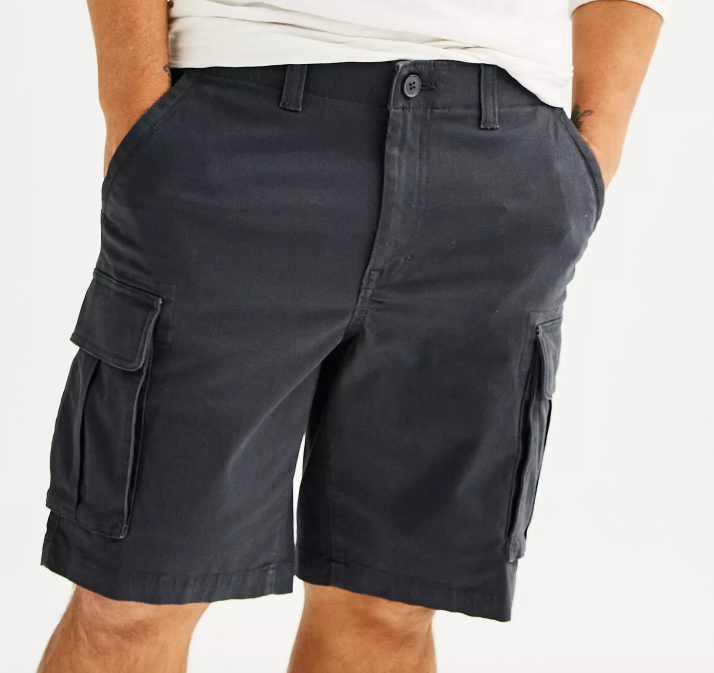 SONOMA Mens (10” Ins) Flexwear Everyday CARGO SHORTS Szs 28-42 (Many Colors) NWT