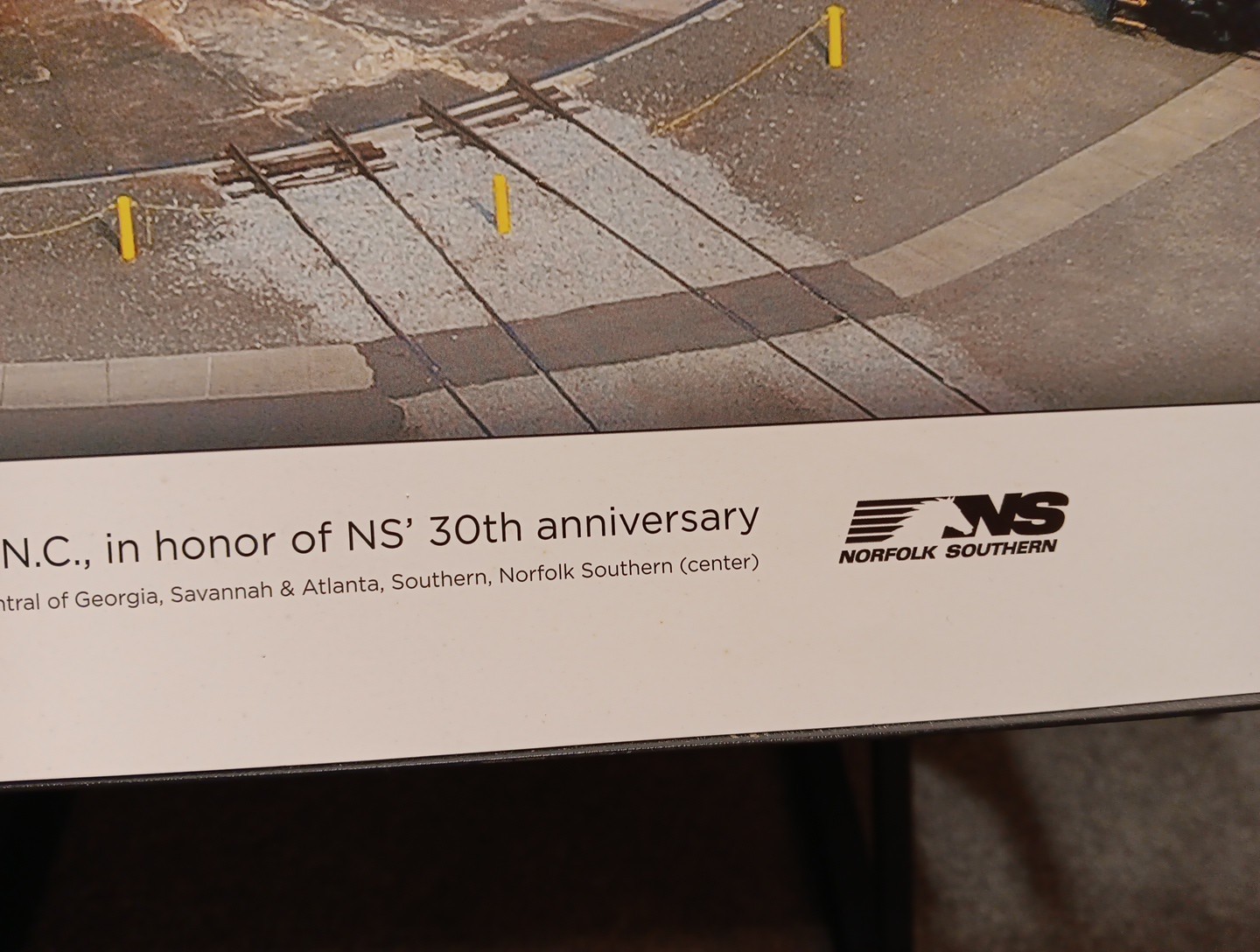 Norfolk Southern 30th Anniversary Spencer NC Train Locomotive Poster 17" By 36"