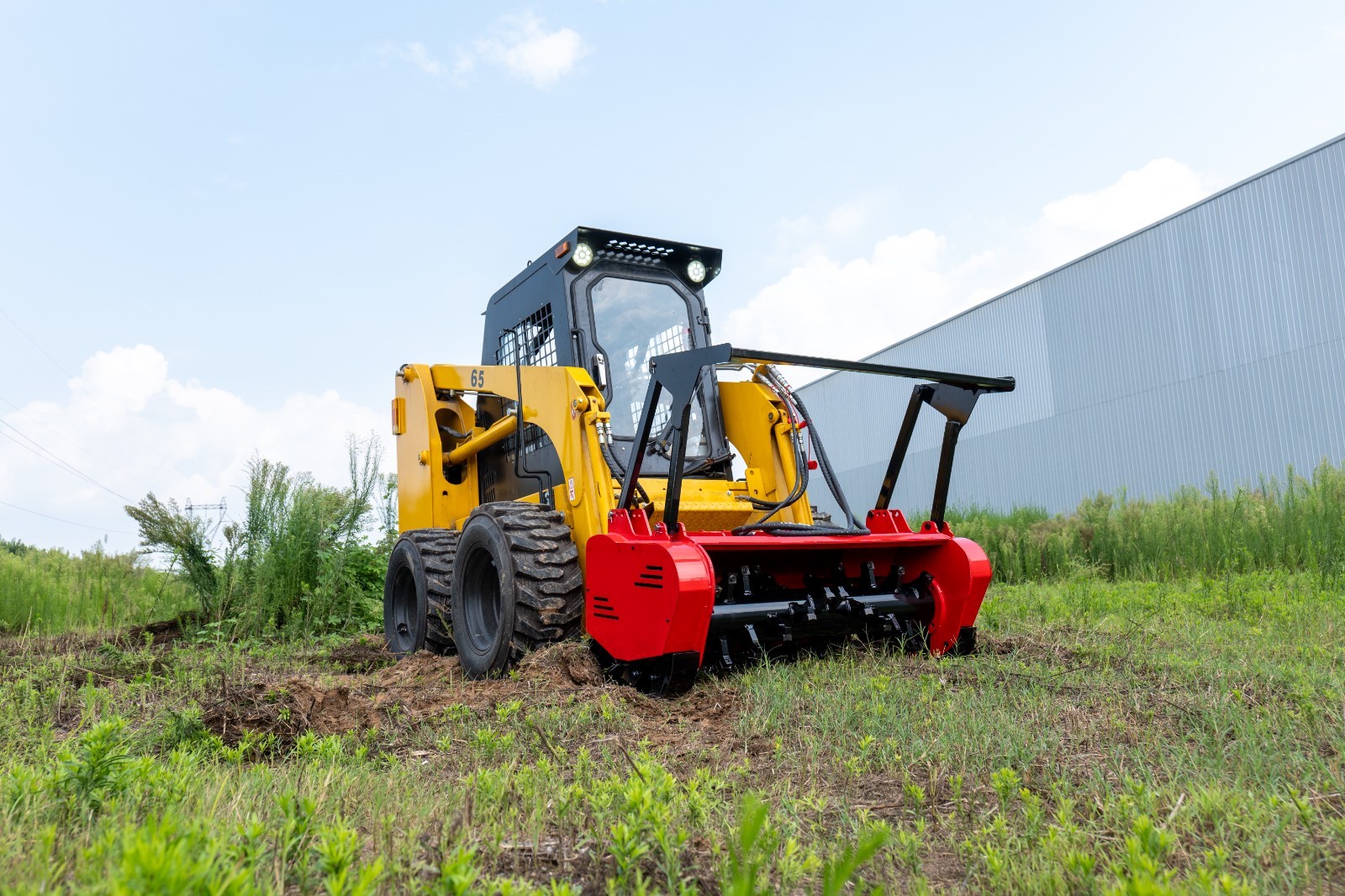 Heavy Duty 46" Cutter Mulcher for Bobcat Skid Steer Cuts Trees Bush Clearing